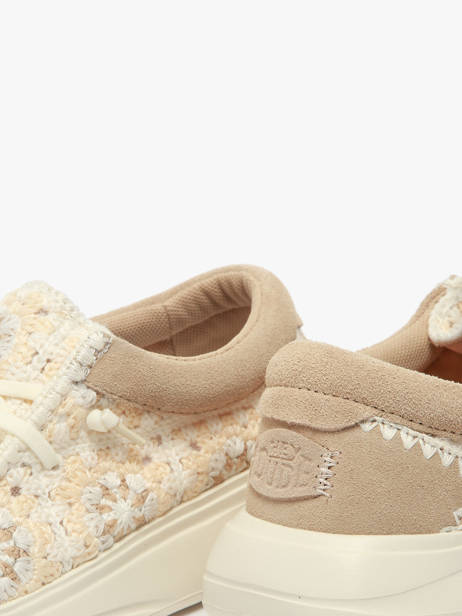 Mocassins Wendy Comf Cottage Hey dude Beige accessoires 43728 vue secondaire 3