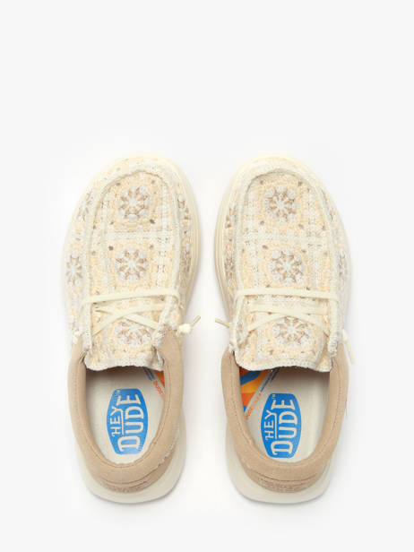 Mocassins Wendy Comf Cottage Hey dude Beige accessoires 43728 vue secondaire 4