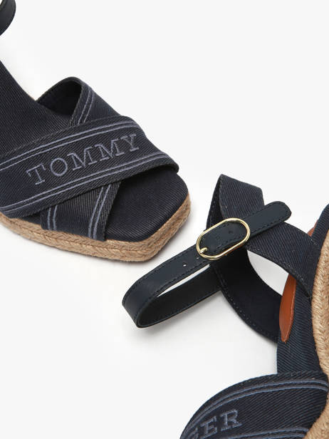 Sandales Tommy hilfiger Bleu accessoires 8668DW6 vue secondaire 2