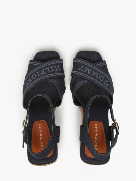 Sandales Tommy hilfiger Bleu accessoires 8668DW6 vue secondaire 3