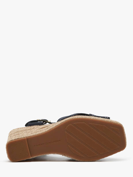 Sandales Tommy hilfiger Bleu accessoires 8668DW6 vue secondaire 4