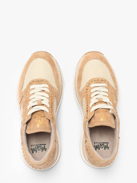 Sneakers Ebreli En Cuir Mam'zelle Beige accessoires CSGAR25 vue secondaire 4