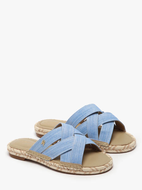 Mules Tommy hilfiger Bleu accessoires 8501C30 vue secondaire 1