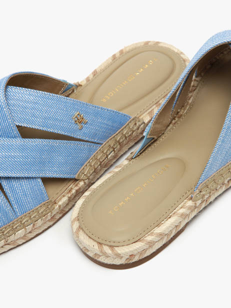 Mules Tommy hilfiger Bleu accessoires 8501C30 vue secondaire 2