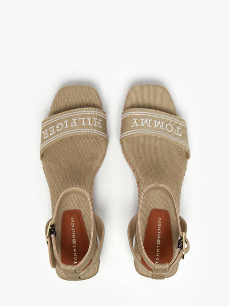 Sandales Tommy hilfiger Beige accessoires 8805ACC vue secondaire 3