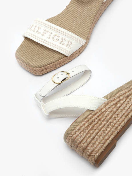 Sandales Tommy hilfiger Blanc accessoires 8805YBL vue secondaire 2