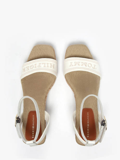 Sandales Tommy hilfiger Blanc accessoires 8805YBL vue secondaire 3