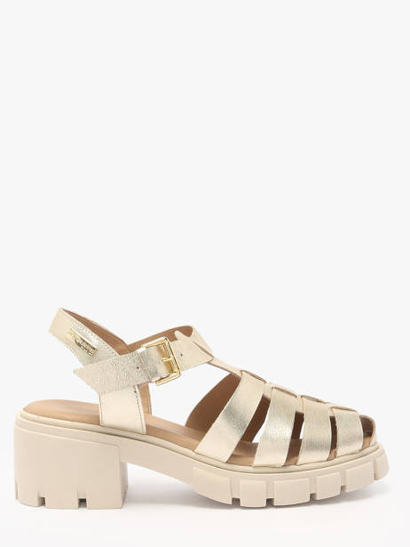 Sandales Bayla En Cuir Les tropeziennes Or accessoires BAYLA