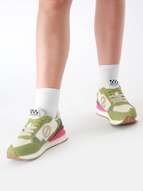 Sneakers Tova Runner En Cuir No name Vert accessoires IPSMEN2Z vue secondaire 1