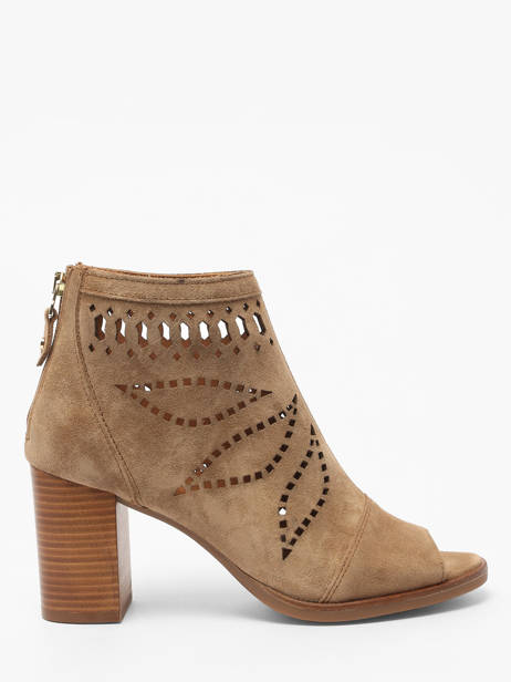 Bottines à Talon Liset En Cuir Alpe Marron accessoires 50941101