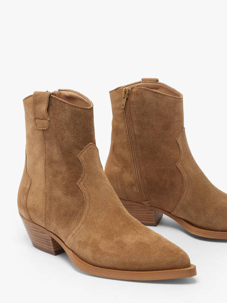 Santiags Western En Cuir Alpe Marron accessoires 50121101 vue secondaire 2