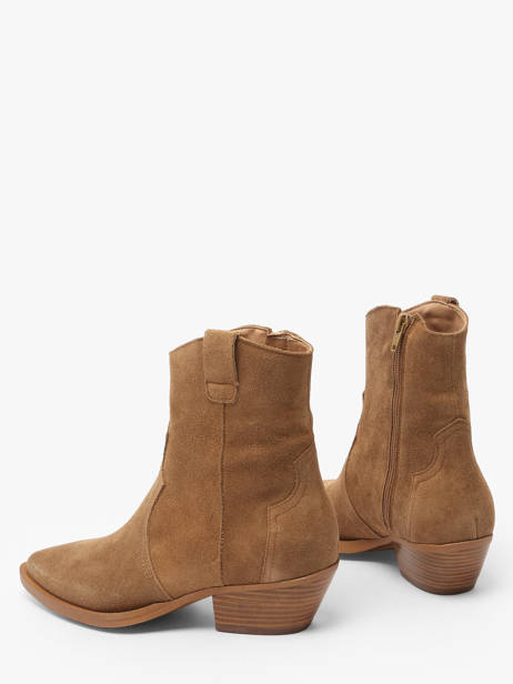 Santiags Western En Cuir Alpe Marron accessoires 50121101 vue secondaire 3