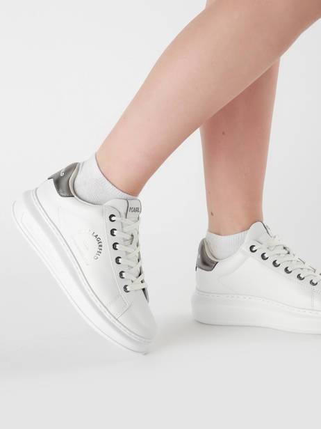 Sneakers Kapri Maison Karl En Cuir Karl lagerfeld Blanc accessoires KL62538K vue secondaire 1