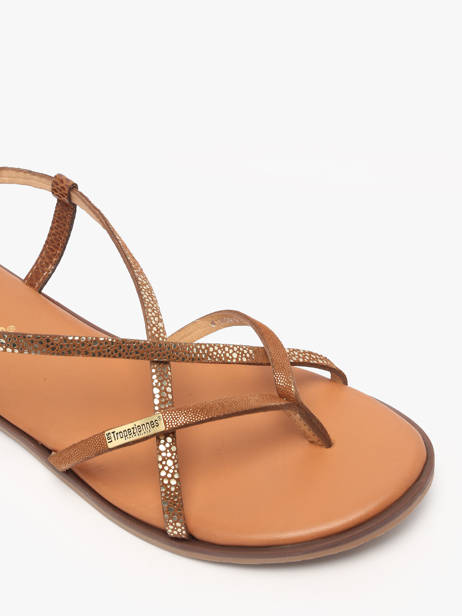 Nu-pieds Monagum En Cuir Les tropeziennes Marron accessoires MONAGUM vue secondaire 2