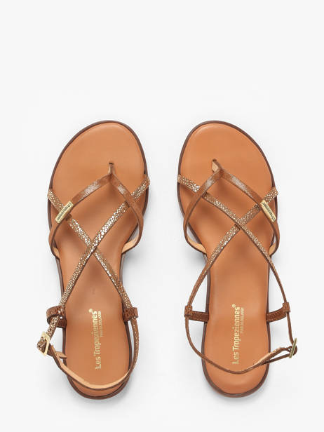 Nu-pieds Monagum En Cuir Les tropeziennes Marron accessoires MONAGUM vue secondaire 3