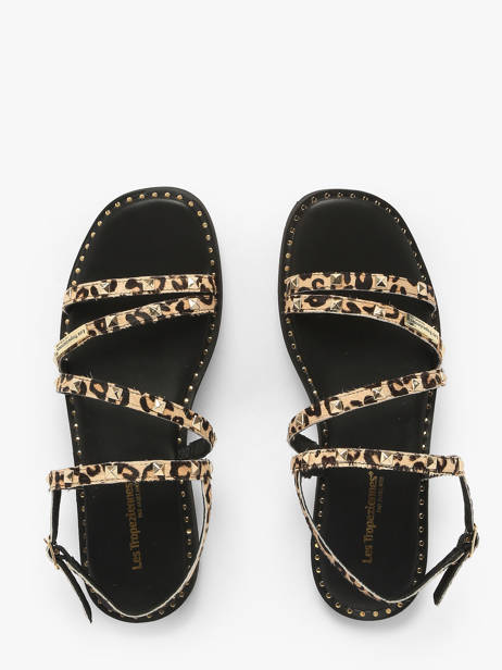 Sandales Corabel Leo En Cuir Les tropeziennes Or accessoires CORABEL vue secondaire 3