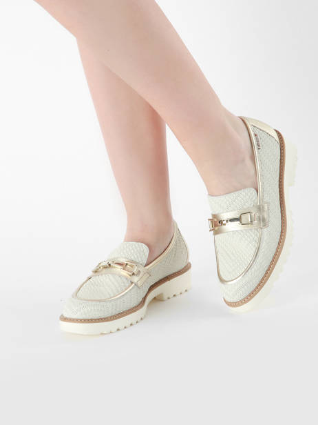 Mocassins Salvia En Cuir Mephisto Blanc accessoires P5146666 vue secondaire 1