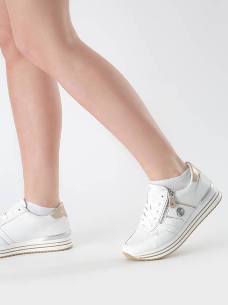 Sneakers En Cuir Remonte Blanc accessoires 81 vue secondaire 1