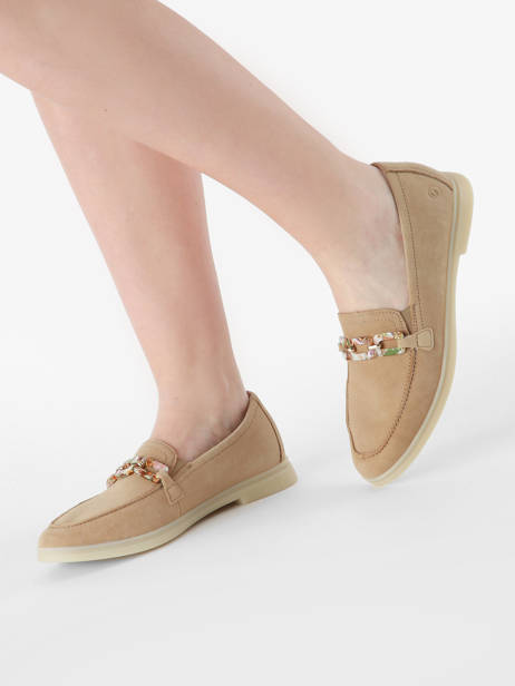 Mocassins En Cuir Remonte Beige accessoires 62 vue secondaire 1