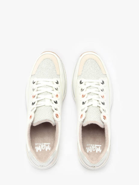 Sneakers Viroum En Cuir Mam'zelle Blanc accessoires CSIJK67 vue secondaire 4