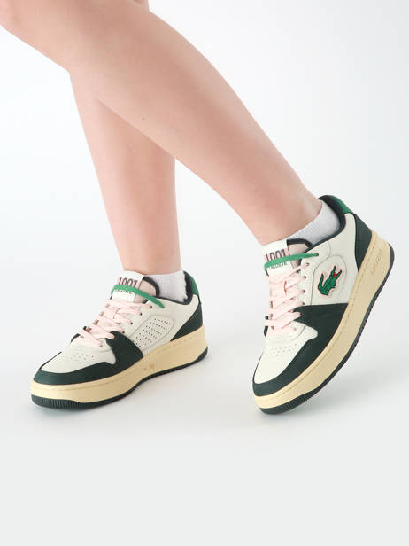 Sneakers L001 Set En Cuir Lacoste Blanc accessoires 9SFA0088 vue secondaire 1
