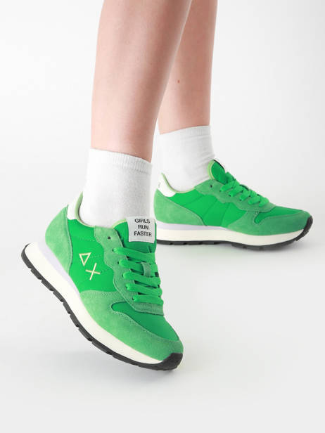 Sneakers Ally Solid Nylon Sun68 Vert accessoires Z35201 vue secondaire 1