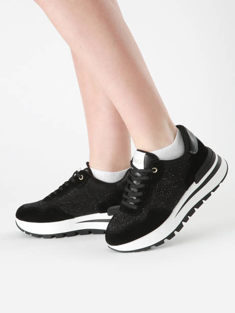 Sneakers Amazing 20 En Cuir Liu jo Noir accessoires BA5043PX vue secondaire 1