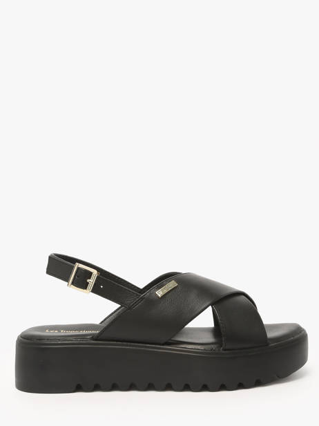 Sandales Dorine En Cuir Les tropeziennes Noir accessoires DORINE