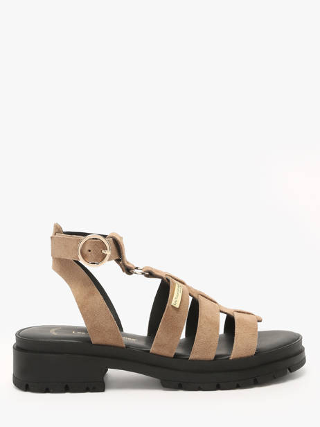 Sandales Tobosued En Cuir Les tropeziennes Beige accessoires TOBOSUED