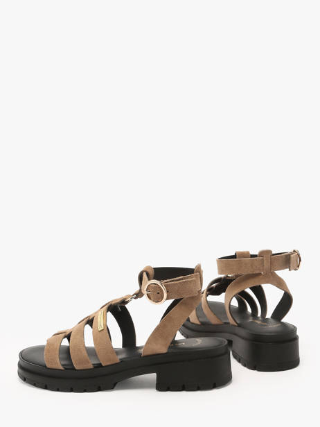 Sandales Tobosued En Cuir Les tropeziennes Beige accessoires TOBOSUED vue secondaire 2