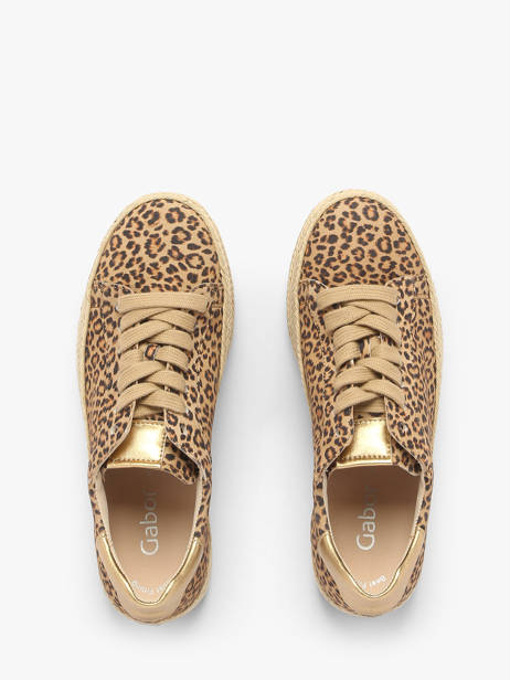 Sneakers En Cuir Gabor Marron accessoires 32 vue secondaire 4