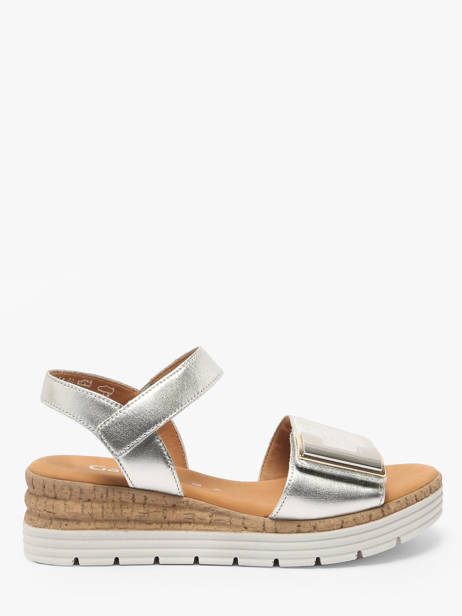 Sandales En Cuir Gabor Argent accessoires 10