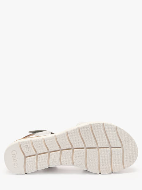 Sandales En Cuir Gabor Argent accessoires 10 vue secondaire 4