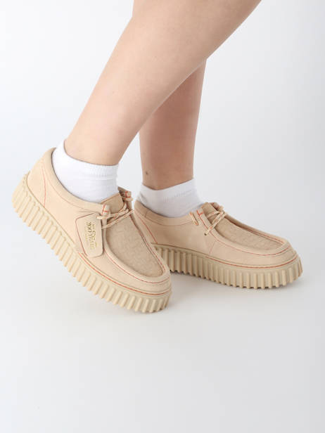Chaussures Derbies Torhill Bee Clarks Beige accessoires 26181191 vue secondaire 1