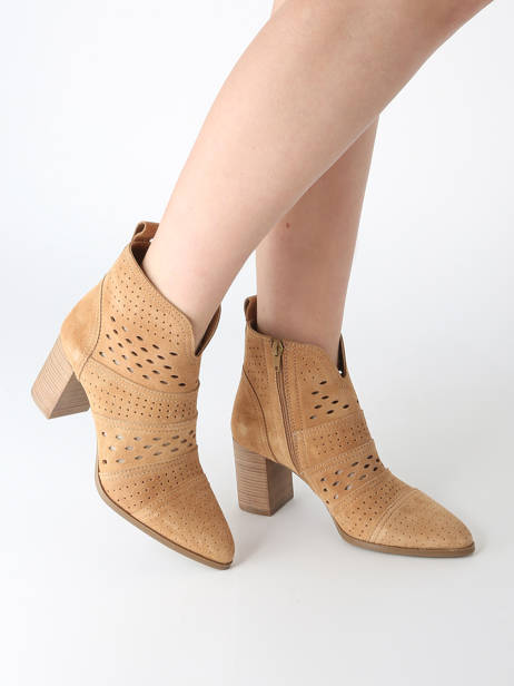 Bottines à Talon City En Cuir Alpe Marron accessoires 53851136 vue secondaire 1
