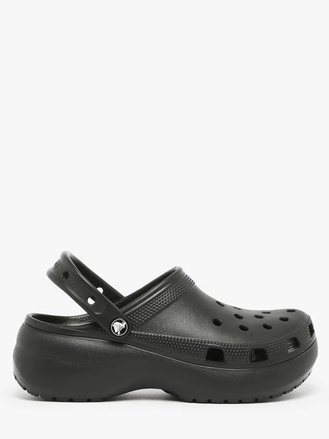 Mules Classic Platform Clog Crocs Noir accessoires 206750