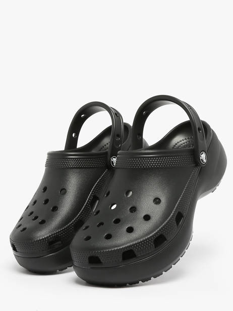 Mules Classic Platform Clog Crocs Noir accessoires 206750 vue secondaire 1