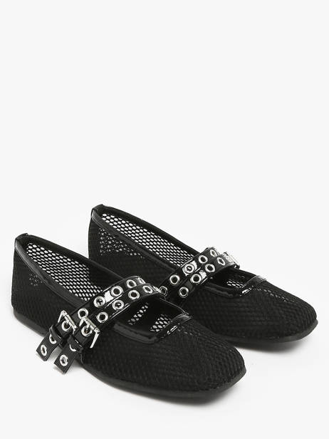Ballerines Colors of california Noir accessoires CPATTY07 vue secondaire 2