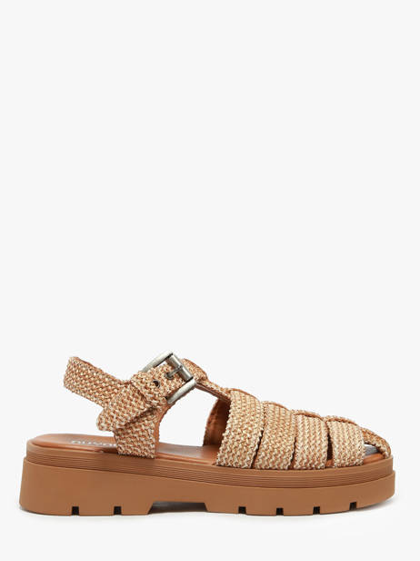 Sandales Shea En Cuir Nuyou Beige accessoires 37120