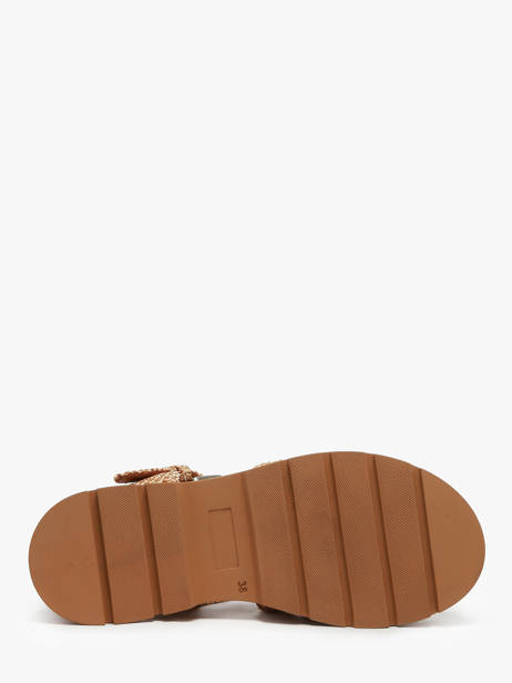 Sandales Shea En Cuir Nuyou Beige accessoires 37120 vue secondaire 4