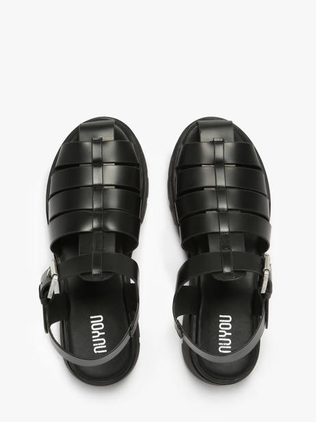 Sandales Tate En Cuir Nuyou Noir accessoires 37125 vue secondaire 3
