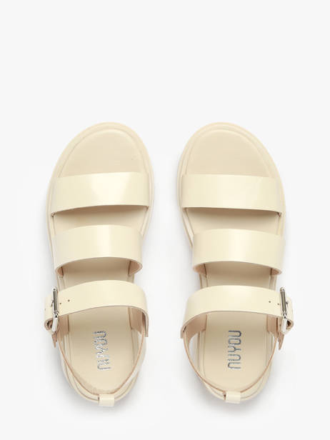 Sandales Dalia En Cuir Nuyou Beige accessoires 37103 vue secondaire 3