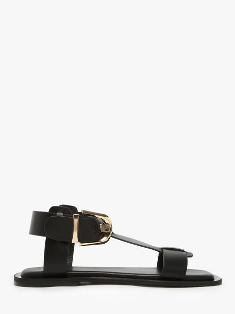 Sandales Daphne En Cuir Nuyou Noir accessoires 11013