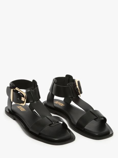 Sandales Daphne En Cuir Nuyou Noir accessoires 11013 vue secondaire 1