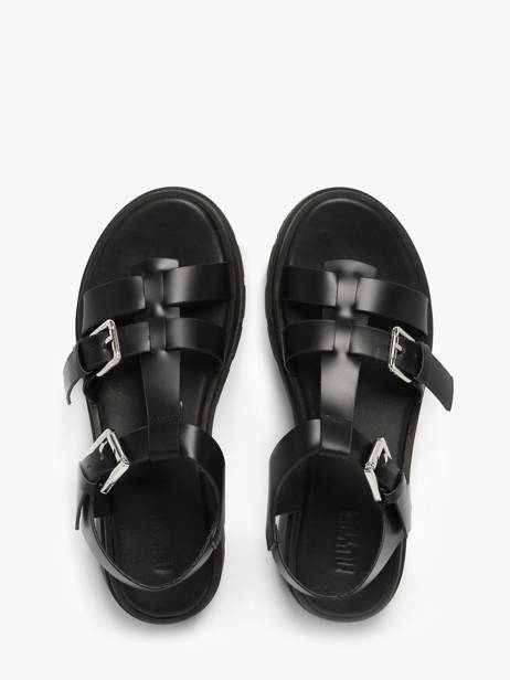 Sandales Teresa En Cuir Nuyou Noir accessoires 37121 vue secondaire 3