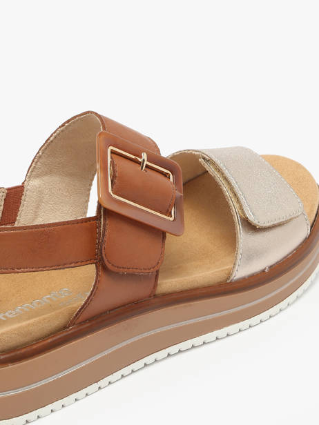 Sandales Semelle Compensée En Cuir Remonte Multicolore accessoires 22 vue secondaire 2