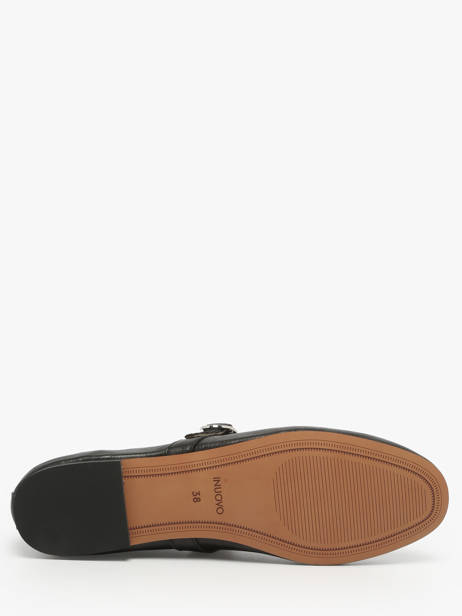 Ballerines Avec Brides En Cuir Inuovo Noir accessoires C11003 vue secondaire 5