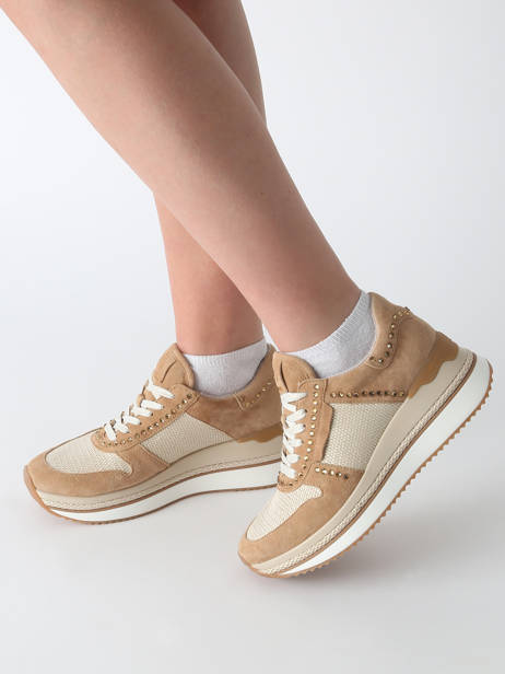 Sneakers Ebreli En Cuir Mam'zelle Beige accessoires CSGAR25 vue secondaire 1
