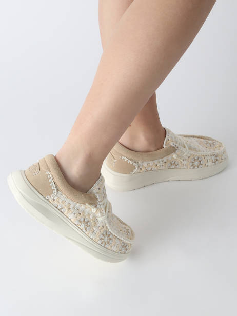 Mocassins Wendy Comf Cottage Hey dude Beige accessoires 43728 vue secondaire 1