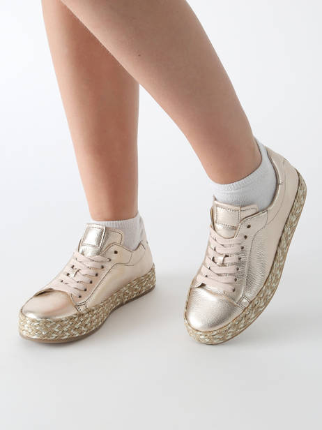 Sneakers En Cuir Gabor Or accessoires 62 vue secondaire 1